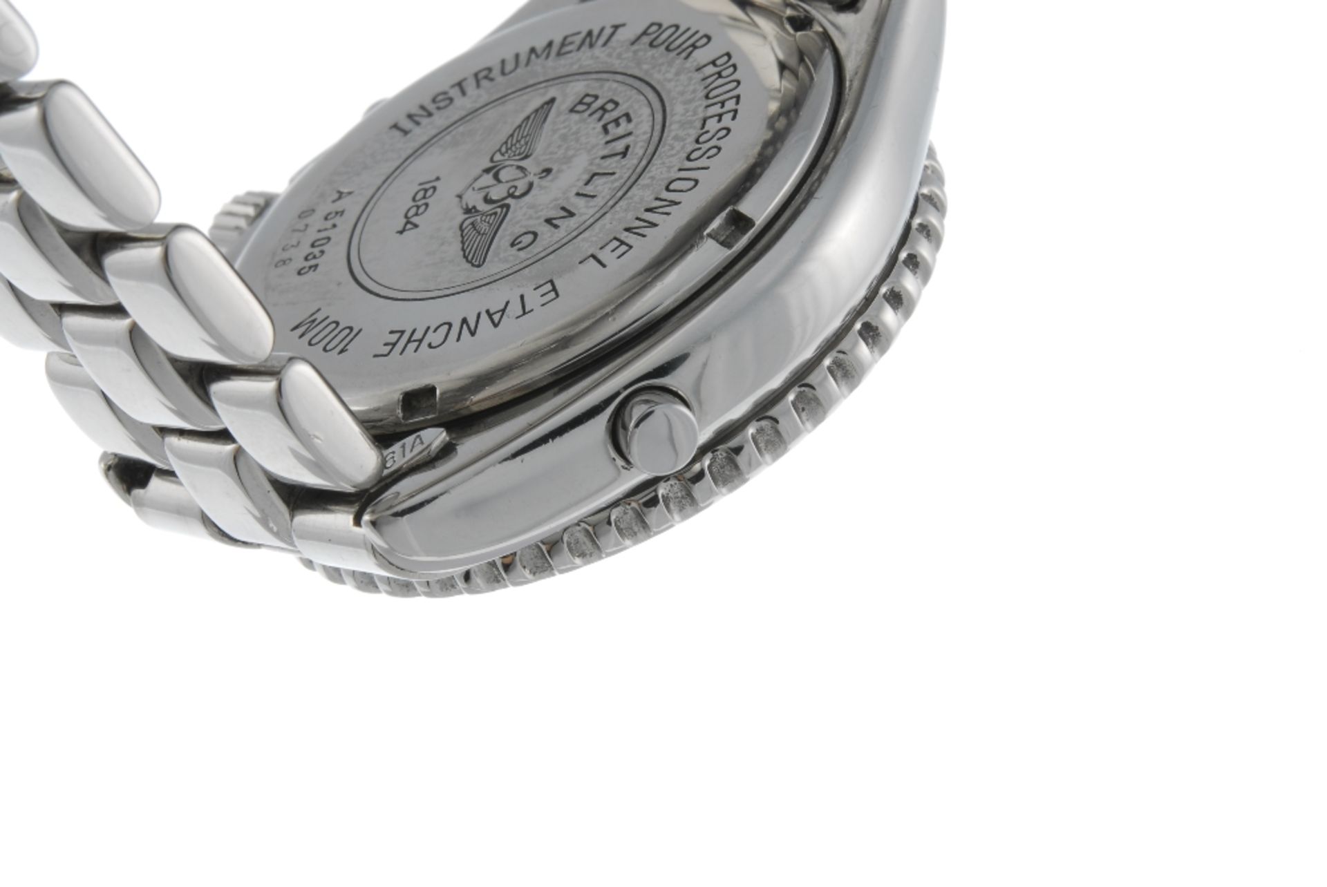 BREITLING - a gentleman's Aeromarine Intruder bracelet watch. Stainless steel case with calibrated - Image 2 of 4