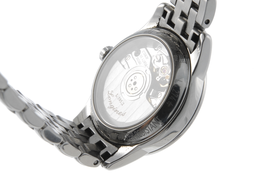 LONGINES - a lady's Flagship bracelet watch. Stainless steel case with exhibition case back. - Image 3 of 4