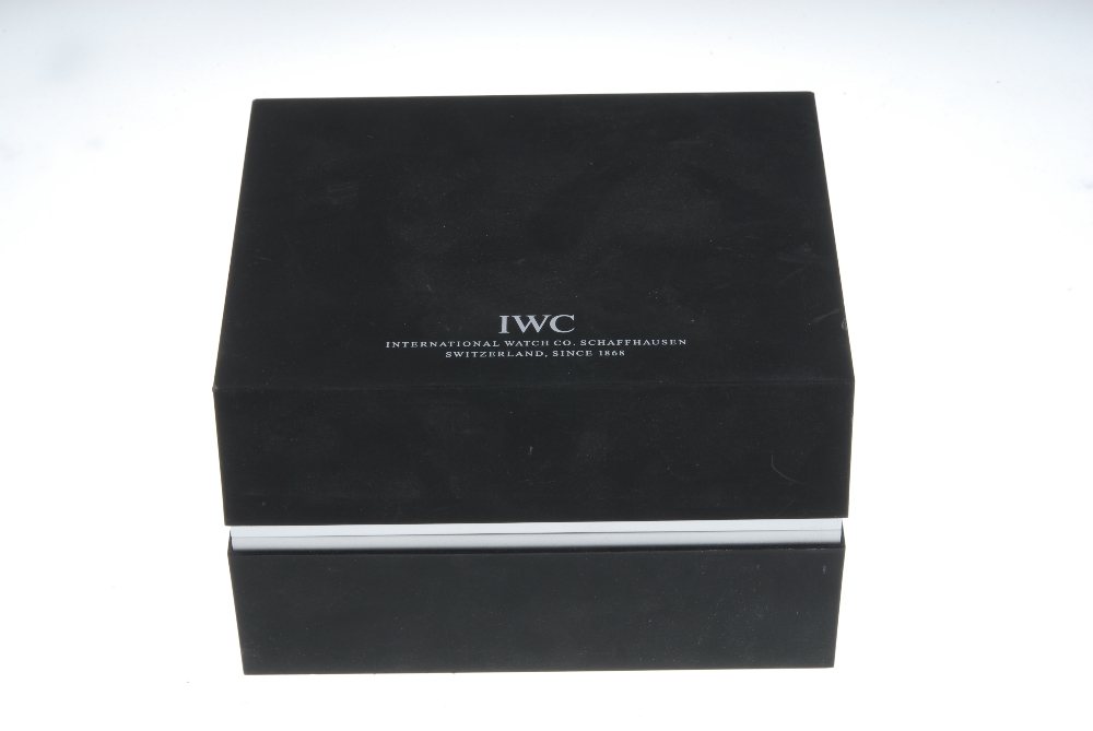 IWC - a pair of incomplete watch boxes. Inner boxes show light marks and tarnishing. Outer boxes - Image 2 of 2