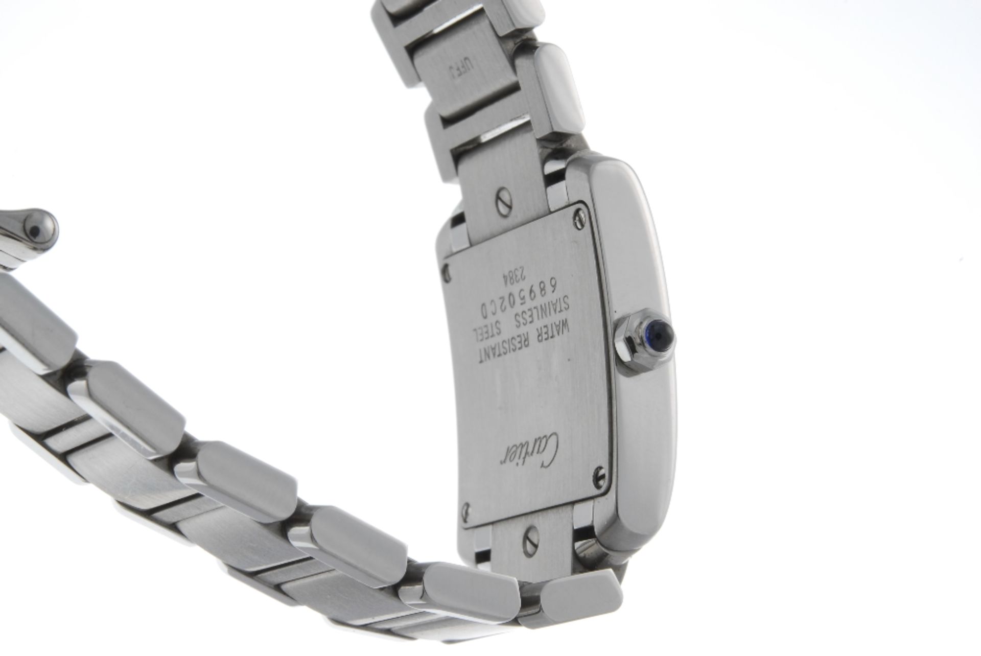 CARTIER - a Tank Francaise bracelet watch. Stainless steel case. Reference 2384, serial 689502CD. - Image 3 of 4