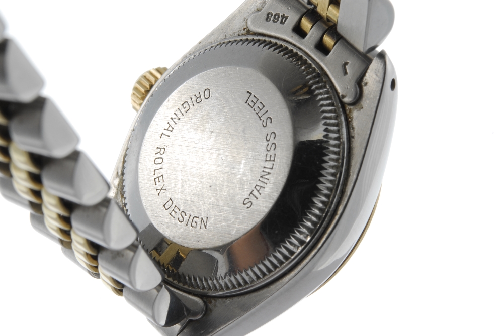 ROLEX - a lady's Oyster Perpetual Date bracelet watch. Circa 1982. Stainless steel case with - Image 3 of 4