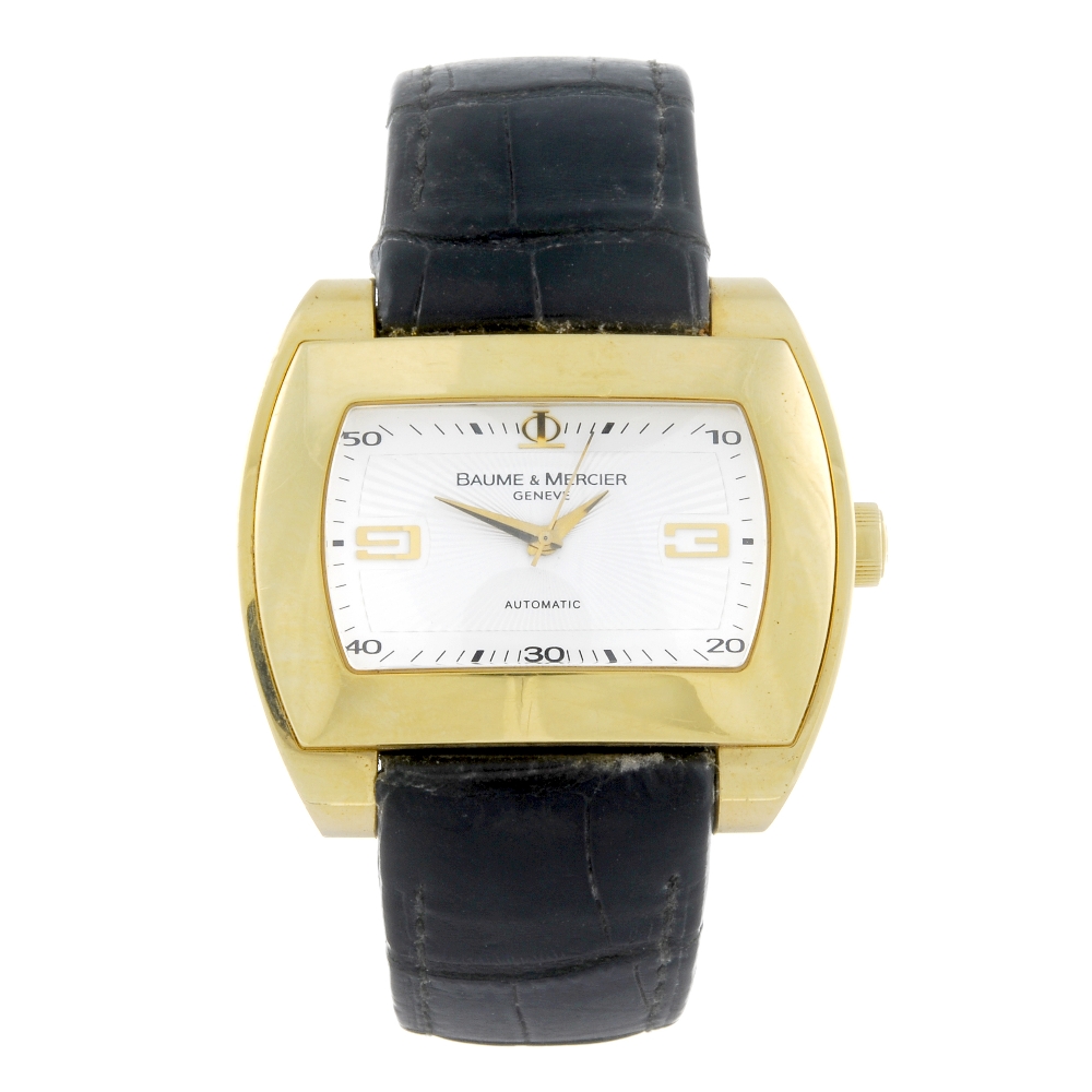 BAUME & MERCIER - a gentleman's Hampton City wrist watch. 18ct yellow gold case. Numbered 65408