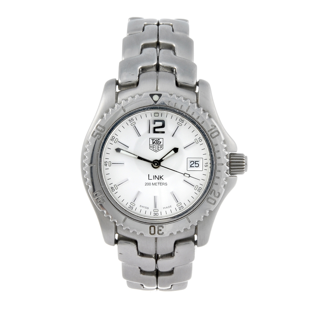 TAG HEUER - a mid-size Link bracelet watch. Stainless steel case with calibrated bezel. Reference