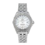 BREITLING - a lady's Lady Cockpit bracelet watch. Stainless steel case with calibrated bezel.