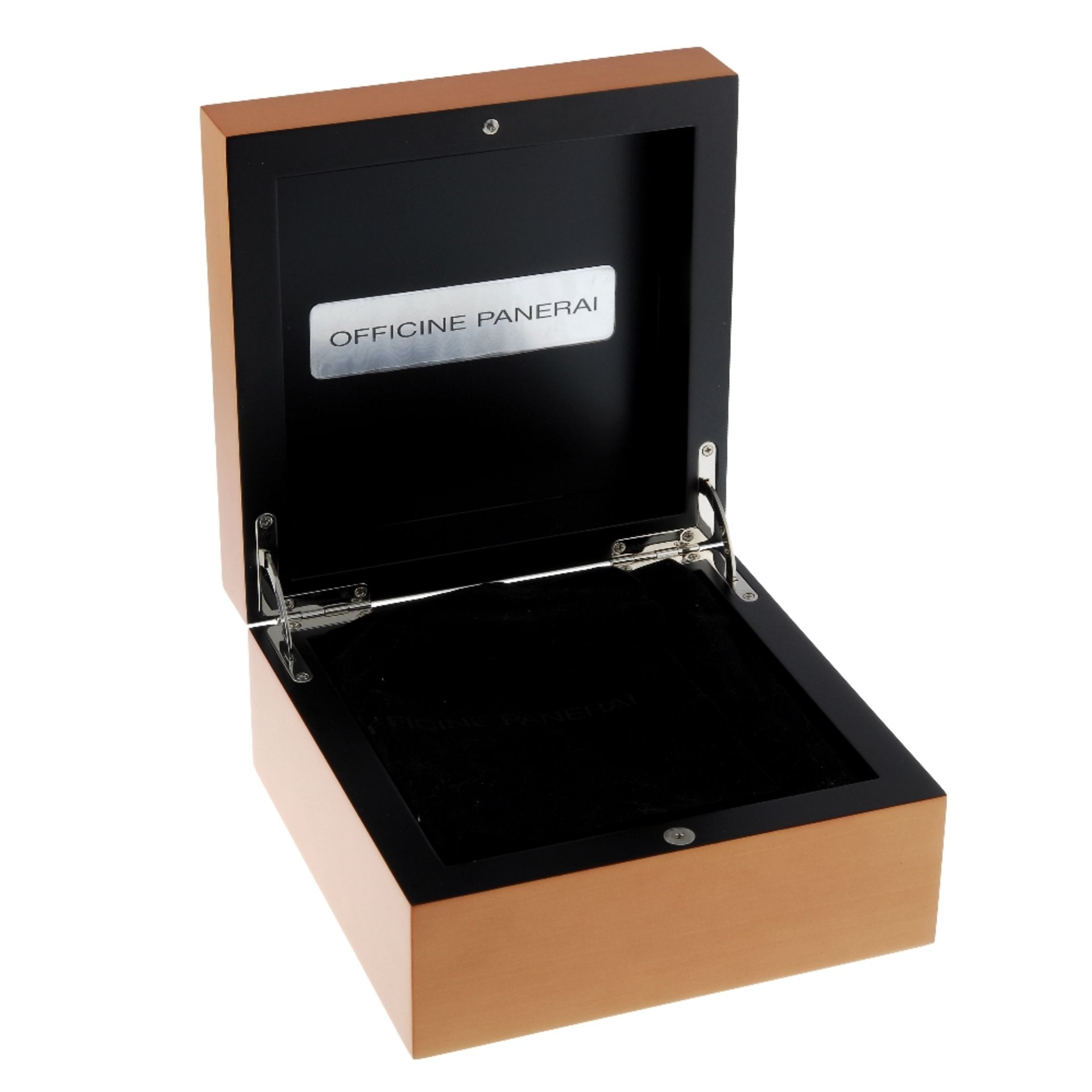 PANERAI - a pair of incomplete watch boxes. Inner boxes appear to be in a pleasant and clean