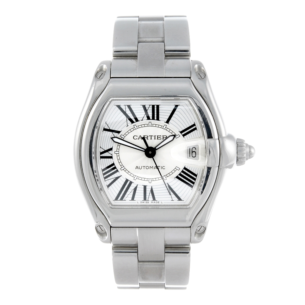 CARTIER - a Roadster bracelet watch. Stainless steel case. Reference 2510, serial 233231CE. Signed