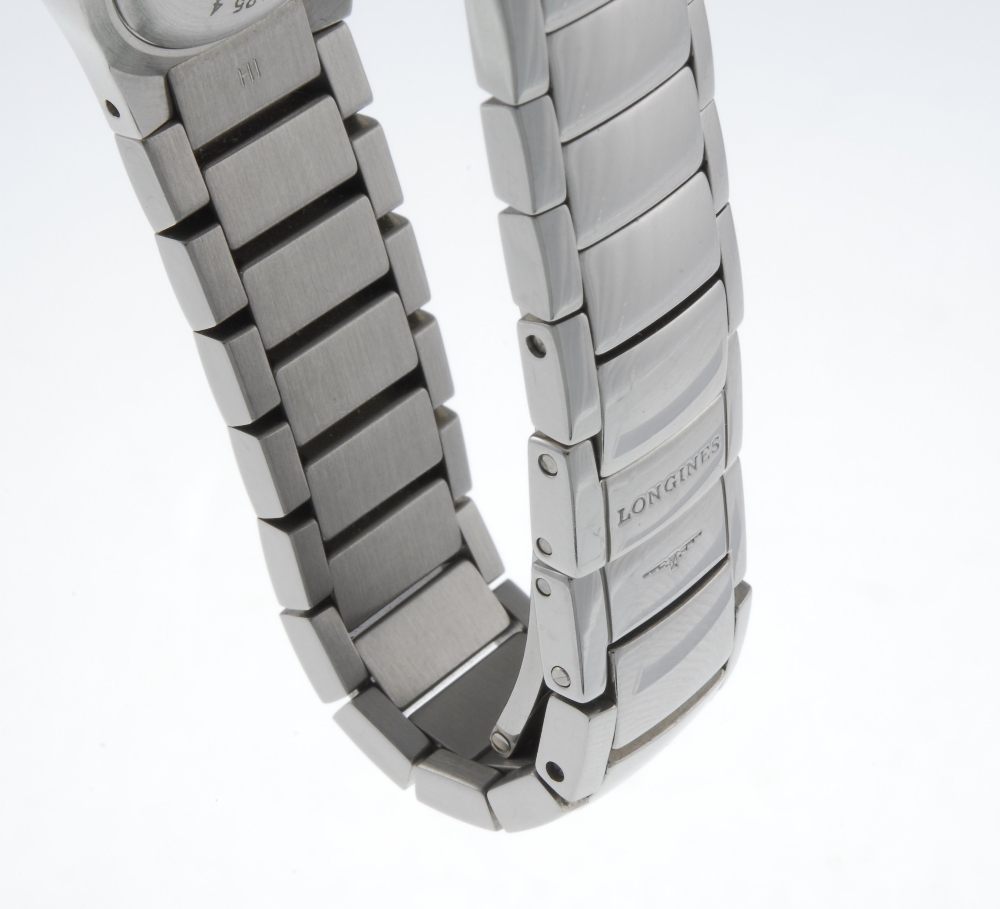 LONGINES - a lady's Oposition bracelet watch. Stainless steel case. Reference L3 125 4, serial - Image 4 of 4