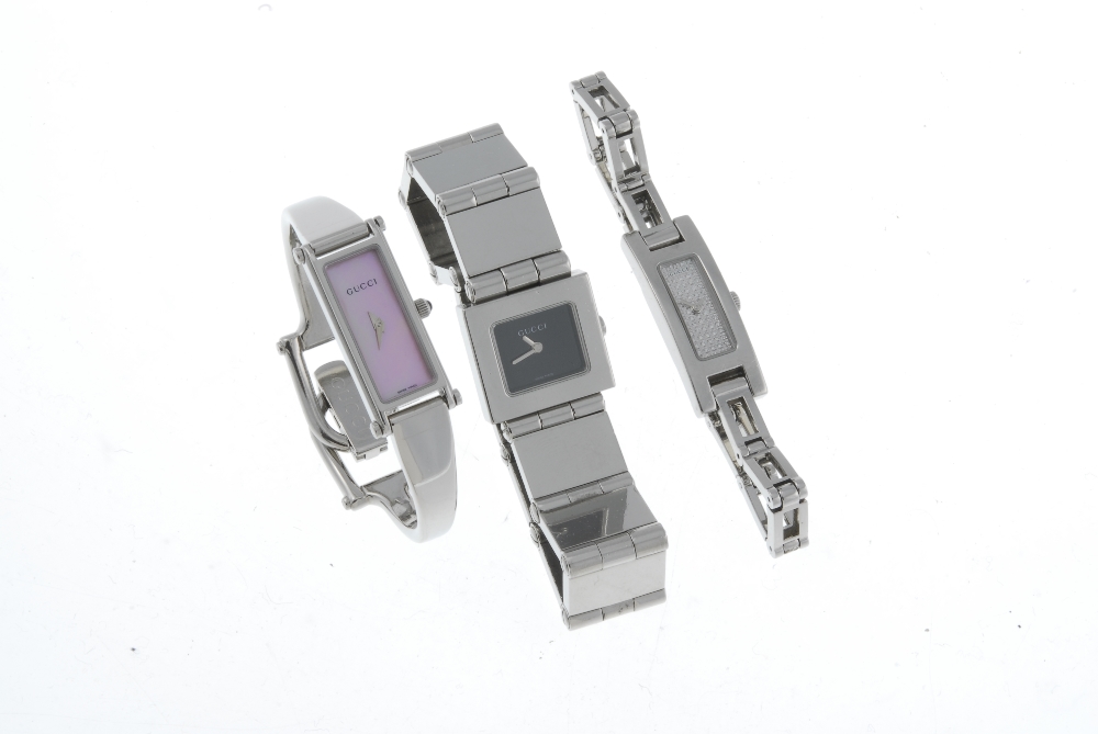 GUCCI - a lady's 3900L bracelet watch. Stainless steel case. Numbered 409224. Unsigned quartz - Image 4 of 4