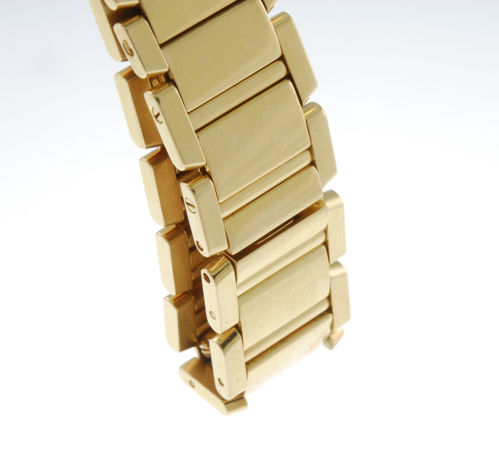 CARTIER - a Tank Francaise bracelet watch. 18ct yellow gold case. Reference 2385, serial CC878700. - Image 4 of 4