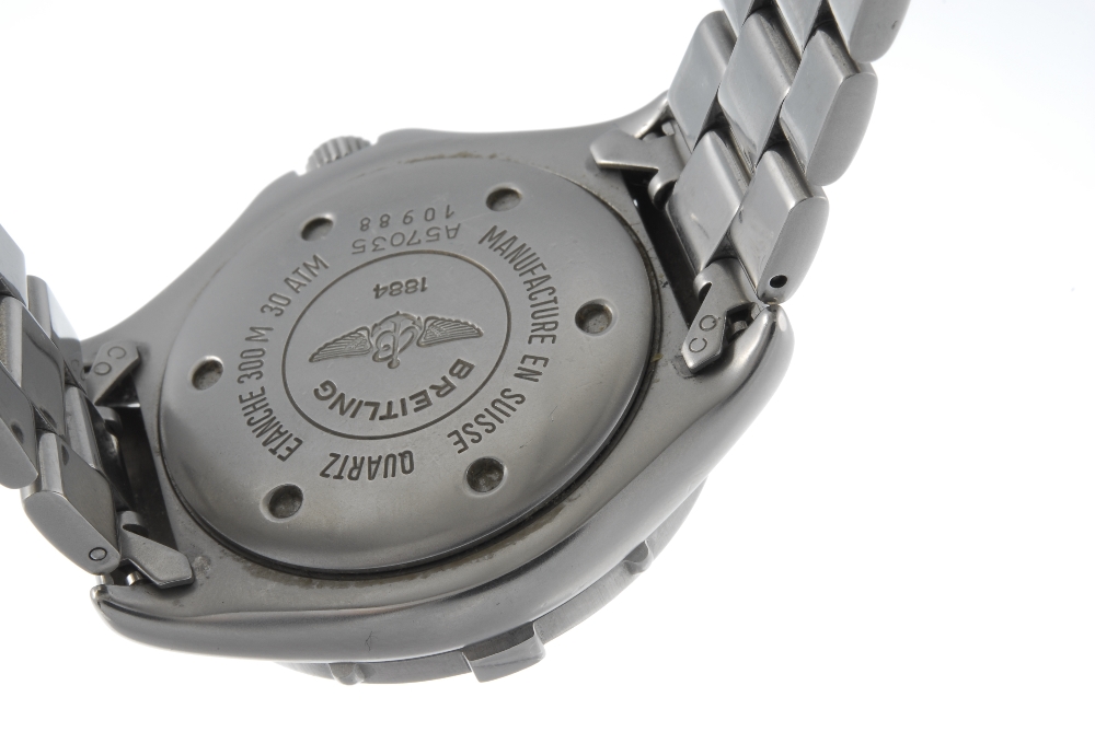 BREITLING - a gentleman's Colt Quartz bracelet watch. Stainless steel case with calibrated bezel. - Image 2 of 4