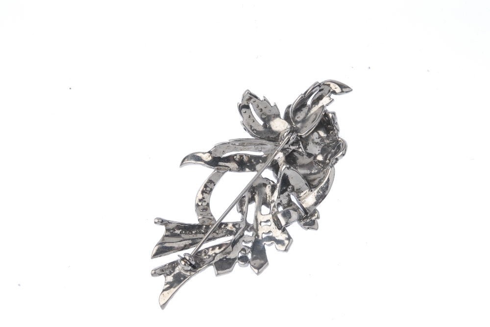 Twenty-three items of marcasite jewellery. To include a brooch designed as a floral spray set with - Image 2 of 3