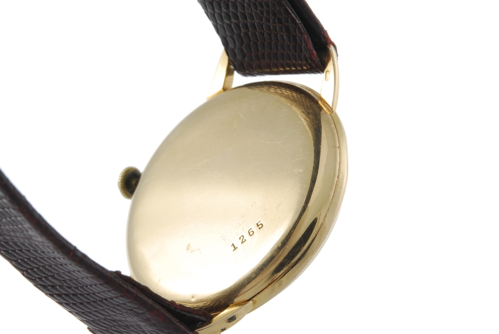PONTIAC - a gentleman's wrist watch. Yellow metal case, stamped 18K 0,750 with poincon. Signed - Image 3 of 4