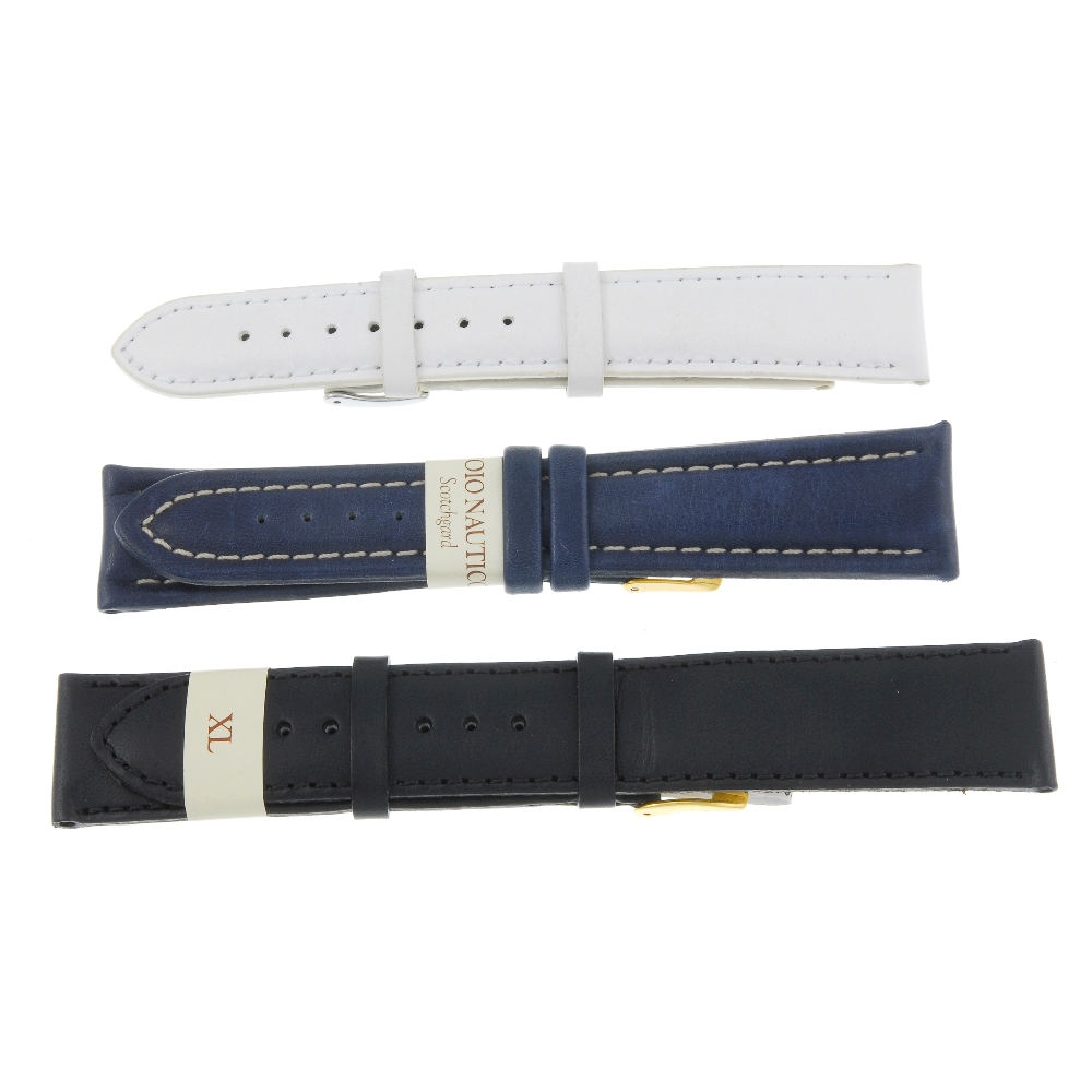 A selection of watch straps of various colours and styles. Approximately 100.  A mixed selection