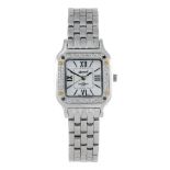 INGERSOLL - a lady's Gems bracelet watch. Stainless steel case with stone set bezel. Reference