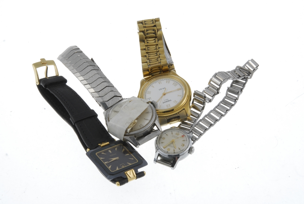 A mixed group of wrist and pocket watches, to include examples by Tissot and H. Stern, and three - Image 3 of 3