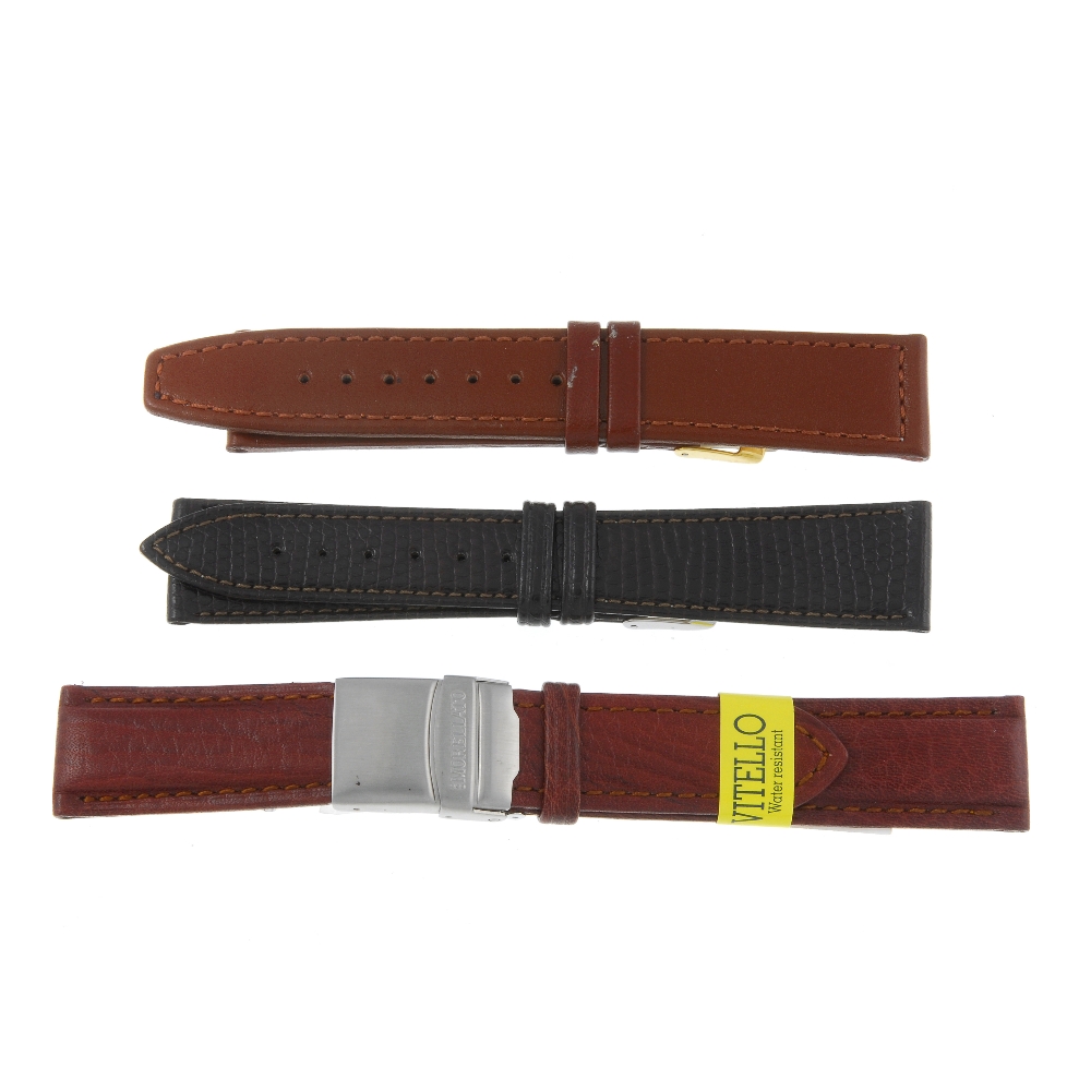 A selection of watch straps of various colours and styles. Approximately 100.  A mixed selection