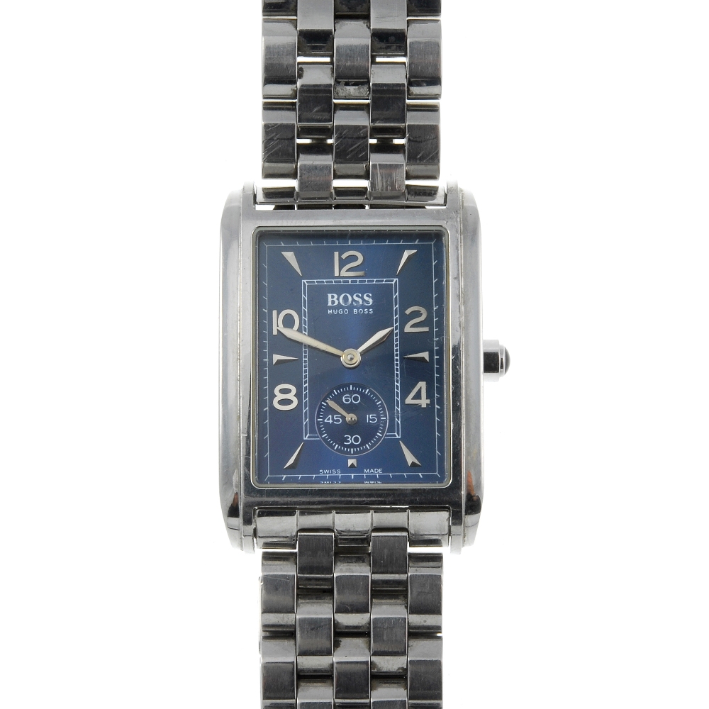 HUGO BOSS - a gentleman's bracelet watch. Stainless steel case. Reference 1100, serial 50045.