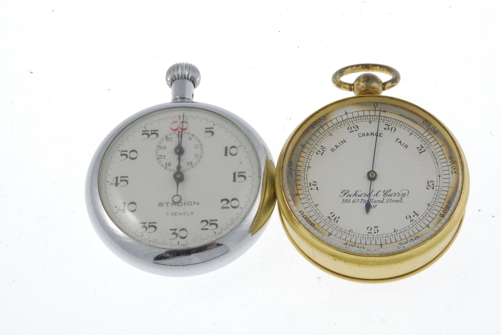 A pair of pocket watch timers, pair of pocket barometers and a pocket pedometer. All recommended for - Image 2 of 3