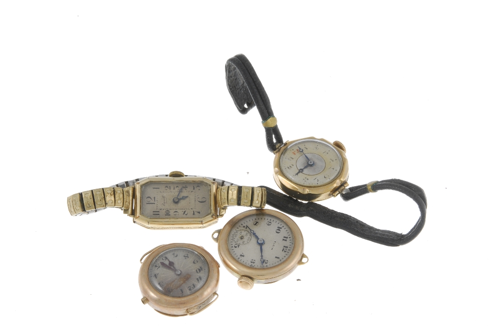 A group of five watches, to include three 9ct gold examples. All recommended for spare or repair - Image 2 of 2