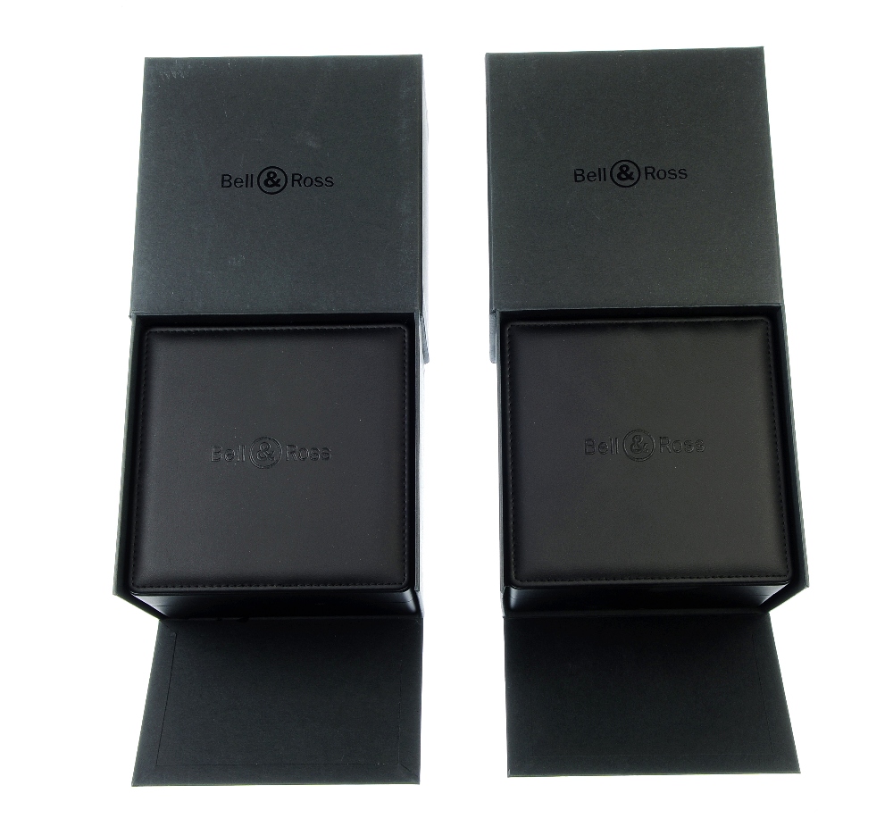 A selection of Bell & Ross watch boxes, some incomplete. Approximately 5.  Due to the quantity of