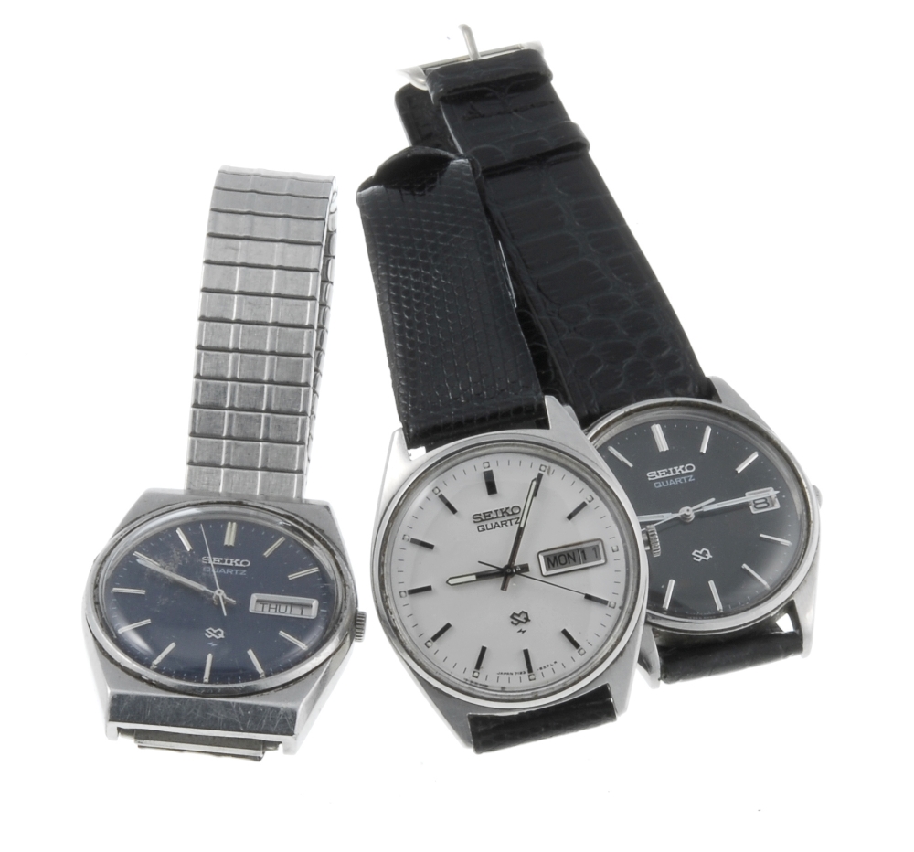 SEIKO - a small group of four various gentleman's wrist watches. All recommended for spares and - Image 3 of 3