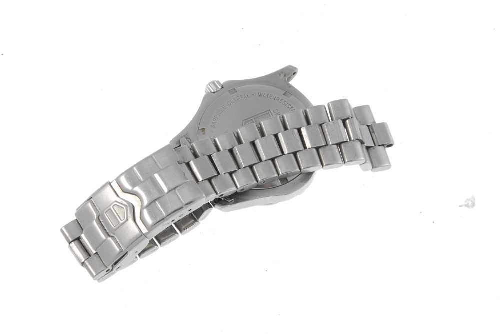 TAG HEUER - a gentleman's 2000 Series bracelet watch. Stainless steel case with calibrated bezel. - Image 2 of 2