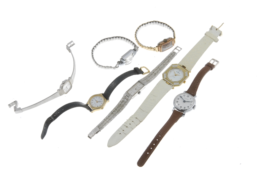 Group of ten assorted watches and two white metal pocket watches. All recommended for spare or - Image 2 of 3