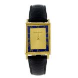 JAEGER-LECOULTRE - a gentleman's wrist watch. 18ct yellow gold case, import hallmarked London