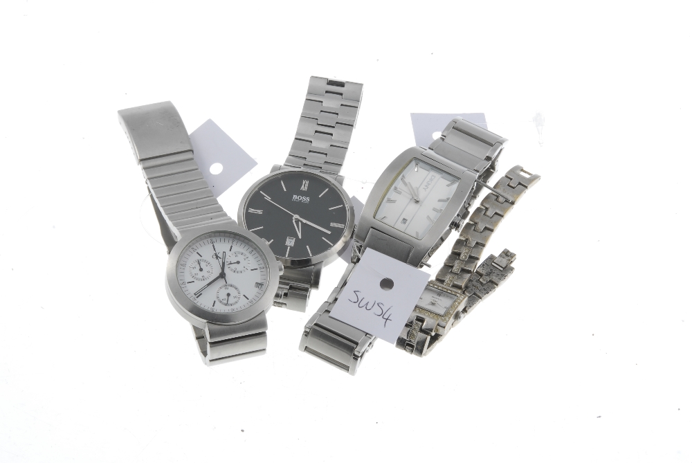 A small group of five watches, to include a chronograph example by Calvin Klein and examples by - Image 2 of 2