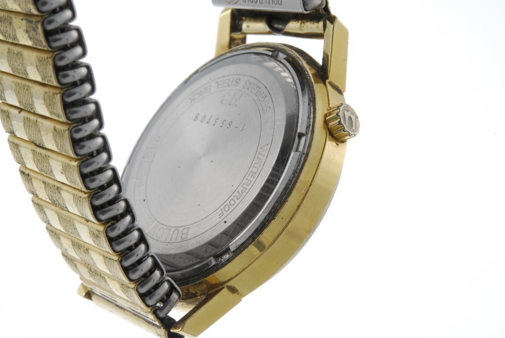 BULOVA - a gentleman's Accutron bracelet watch. Gold plated case. Numbered 1-633709 M8. Signed - Image 3 of 5