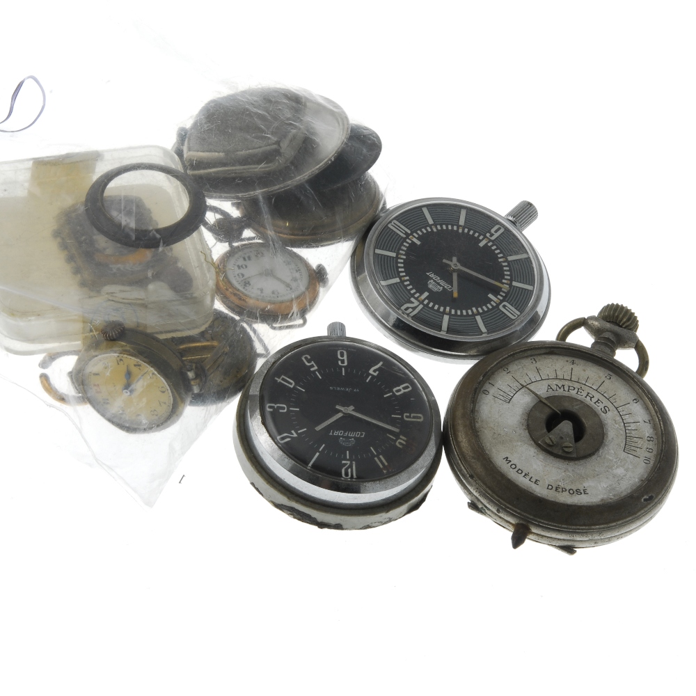 A small group of seven pocket watches and watch heads, to include examples by Comfort and Daxi. - Image 2 of 2