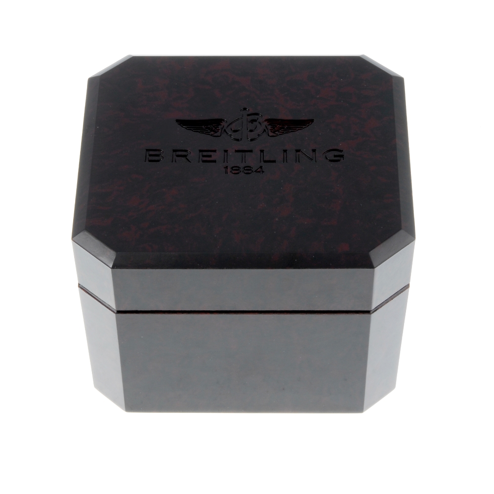 BREITLING - a complete watch box. Inner box is in a clean and pleasant condition. Outer cardboard