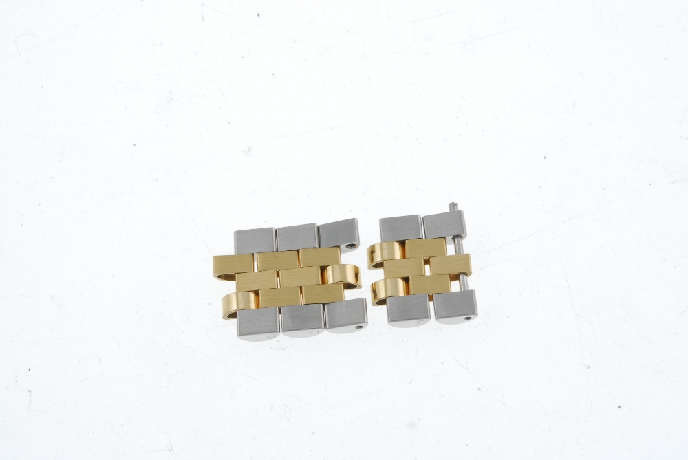 ROLEX - a small group of five bi-metal Jubilee bracelet links.  Due to the nature of the item in - Image 2 of 2