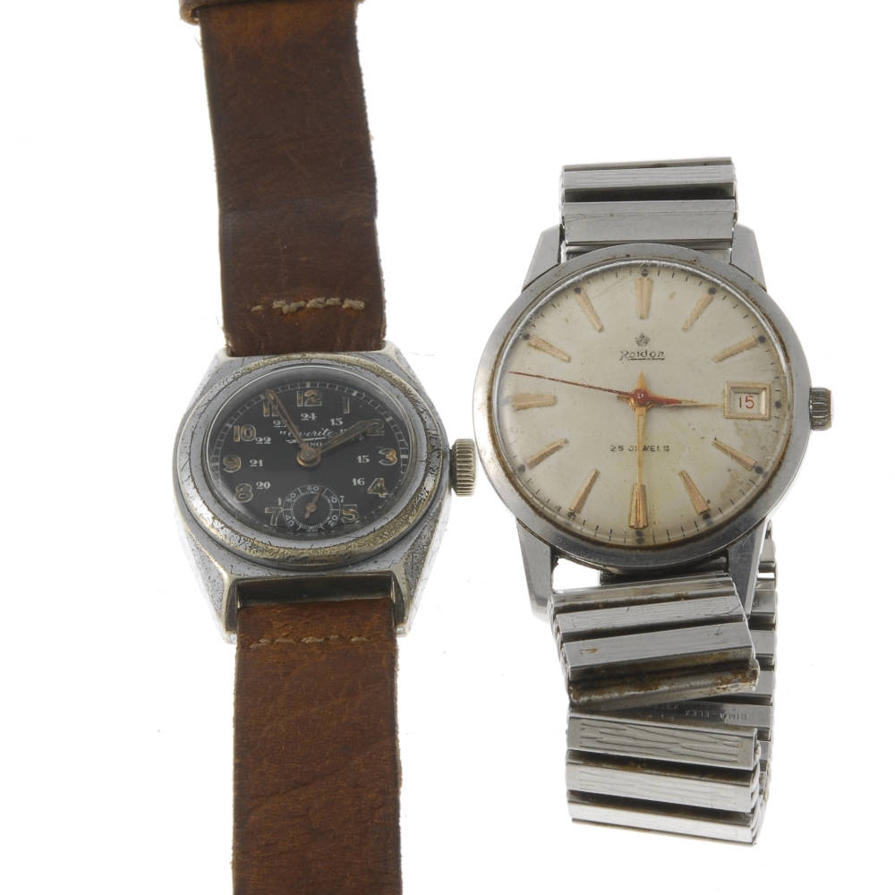 WEST END WATCH CO. - a Sowan wrist watch. Base metal case. Numbered D7865 2708. Unsigned manual wind - Image 4 of 4