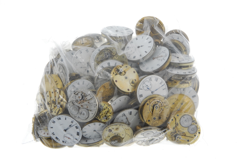 A large quantity of pocket watch movements. All recommended for spare and repair purposes only. - Image 2 of 2