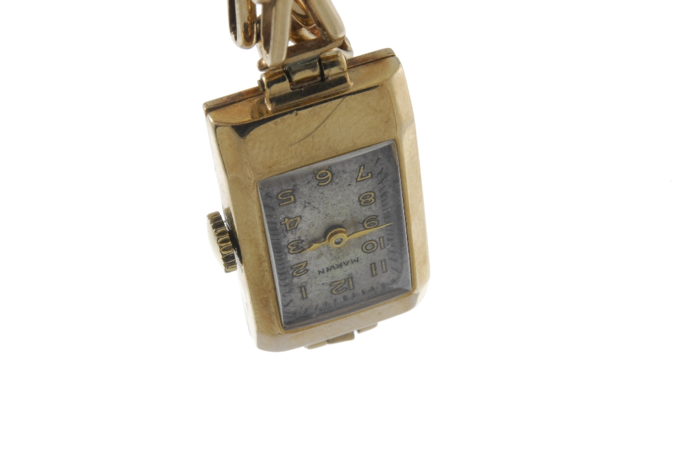 A lady's bracelet watch. 9ct yellow gold case, import hallmark London 1913. Unsigned manual wind - Image 4 of 4