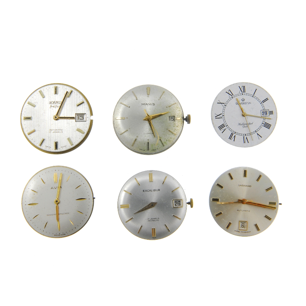 A selection of quartz and mechanical watch movements, including both lady's and gentleman's