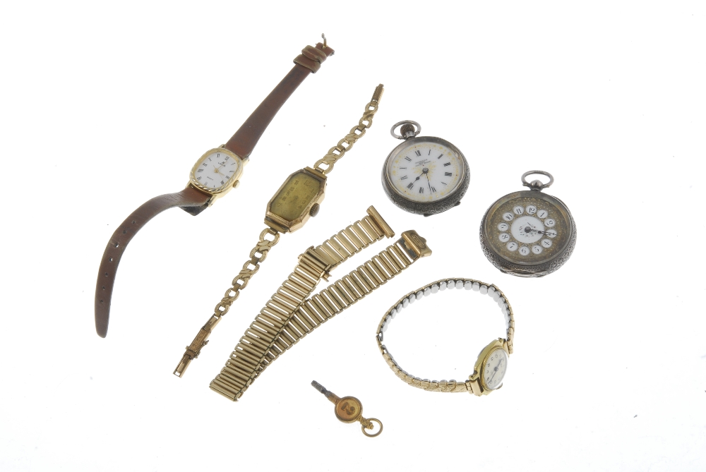 Group of ten assorted watches and two white metal pocket watches. All recommended for spare or - Image 3 of 3