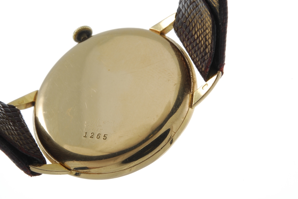 PONTIAC - a gentleman's wrist watch. Yellow metal case, stamped 18K 0,750 with poincon. Signed - Image 2 of 4
