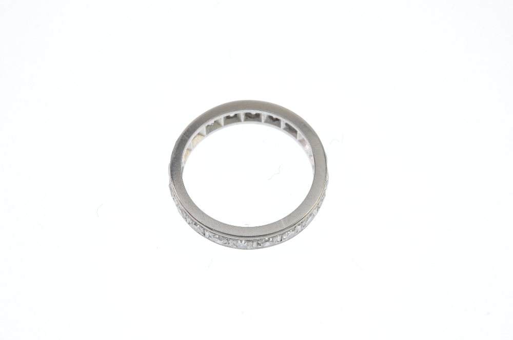 A diamond full-circle eternity ring. Designed as a series of single-cut diamonds. Estimated total - Image 2 of 2