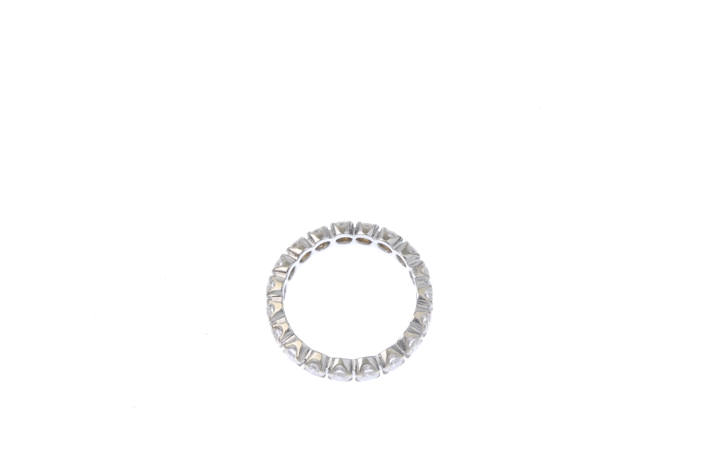 A diamond full-circle eternity ring. Comprising a brilliant-cut diamond line. Estimated total - Image 3 of 3