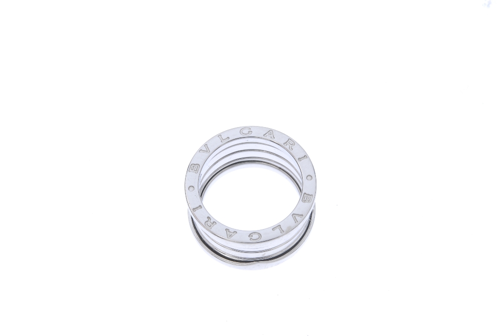 BULGARI - a 'B.Zero1' ring. Designed as an articulated spiral, to the Bulgari logo sides. Signed - Image 2 of 3