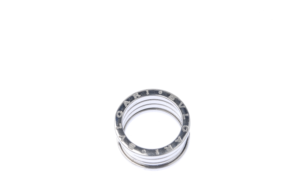 BULGARI - a 'B.Zero1' ring. Designed as an articulated spiral, to the Bulgari logo sides. Signed - Image 3 of 3