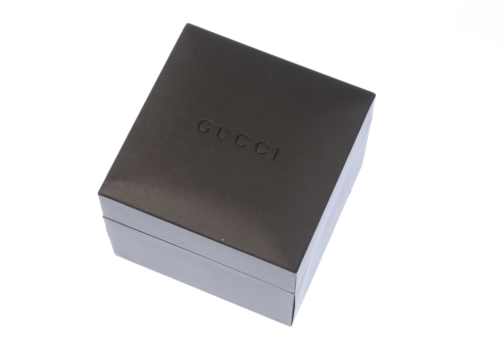 GUCCI - a set of jewellery. The pendant designed as a cube, with pierced G detail, suspended from - Image 3 of 3