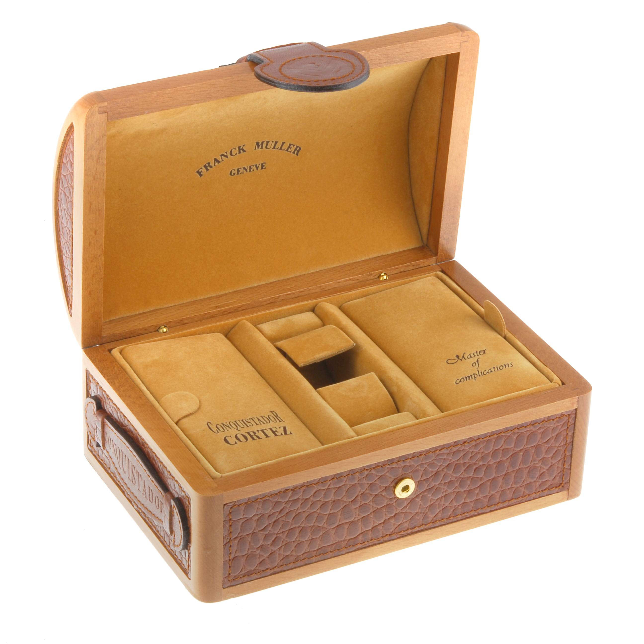 FRANCK MULLER - a complete watch box.    Box is in generally good condition with occasional light