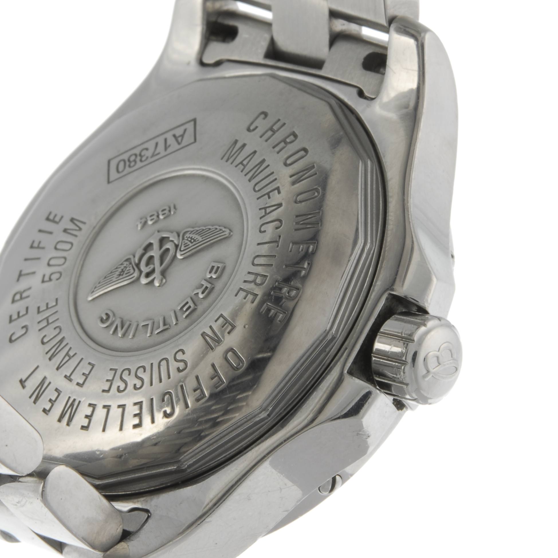 BREITLING - a gentleman's Colt bracelet watch. Stainless steel case with calibrated bezel. Reference - Image 3 of 4