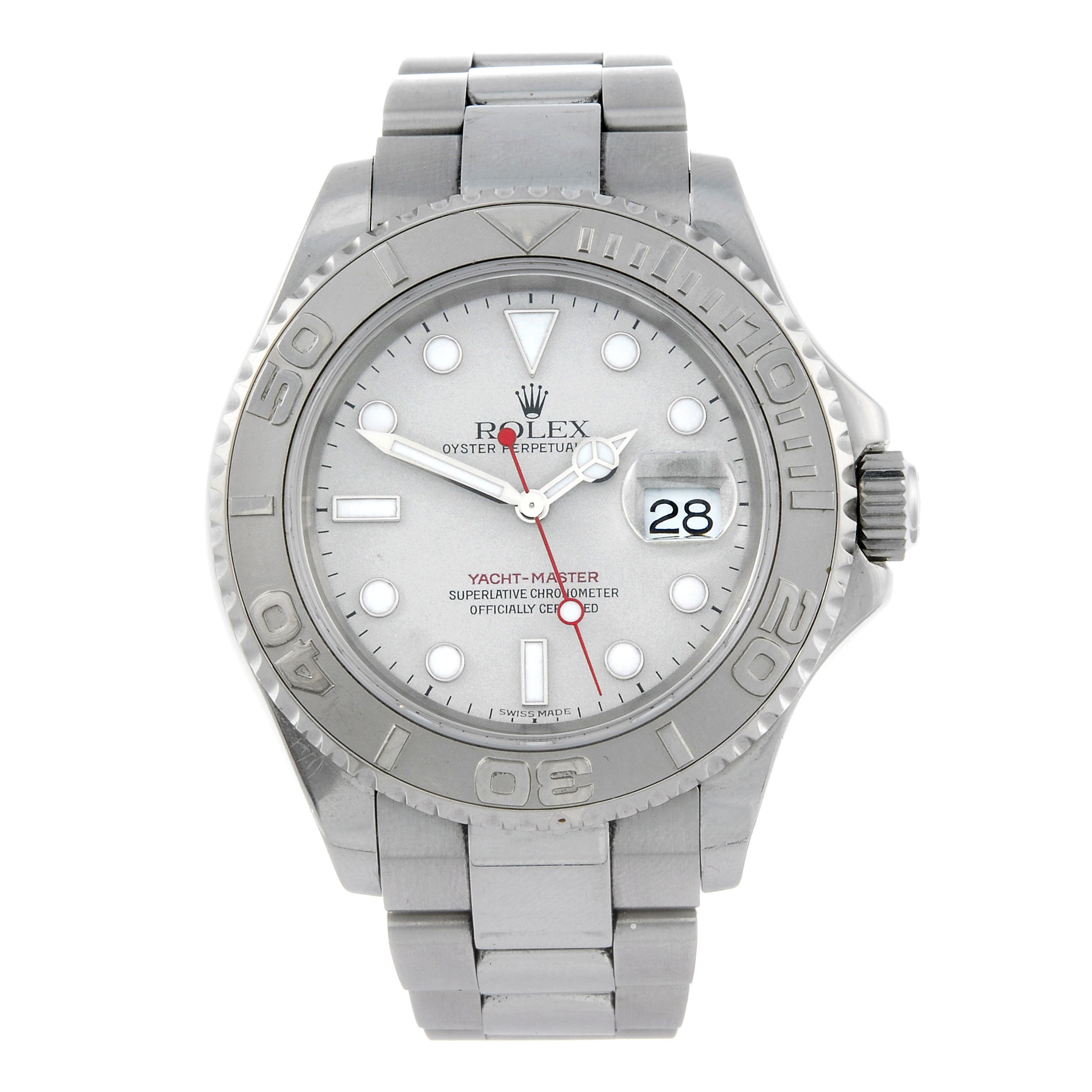 ROLEX - a gentleman's Oyster Perpetual Date Yacht-Master bracelet watch. Circa 2001. Stainless steel