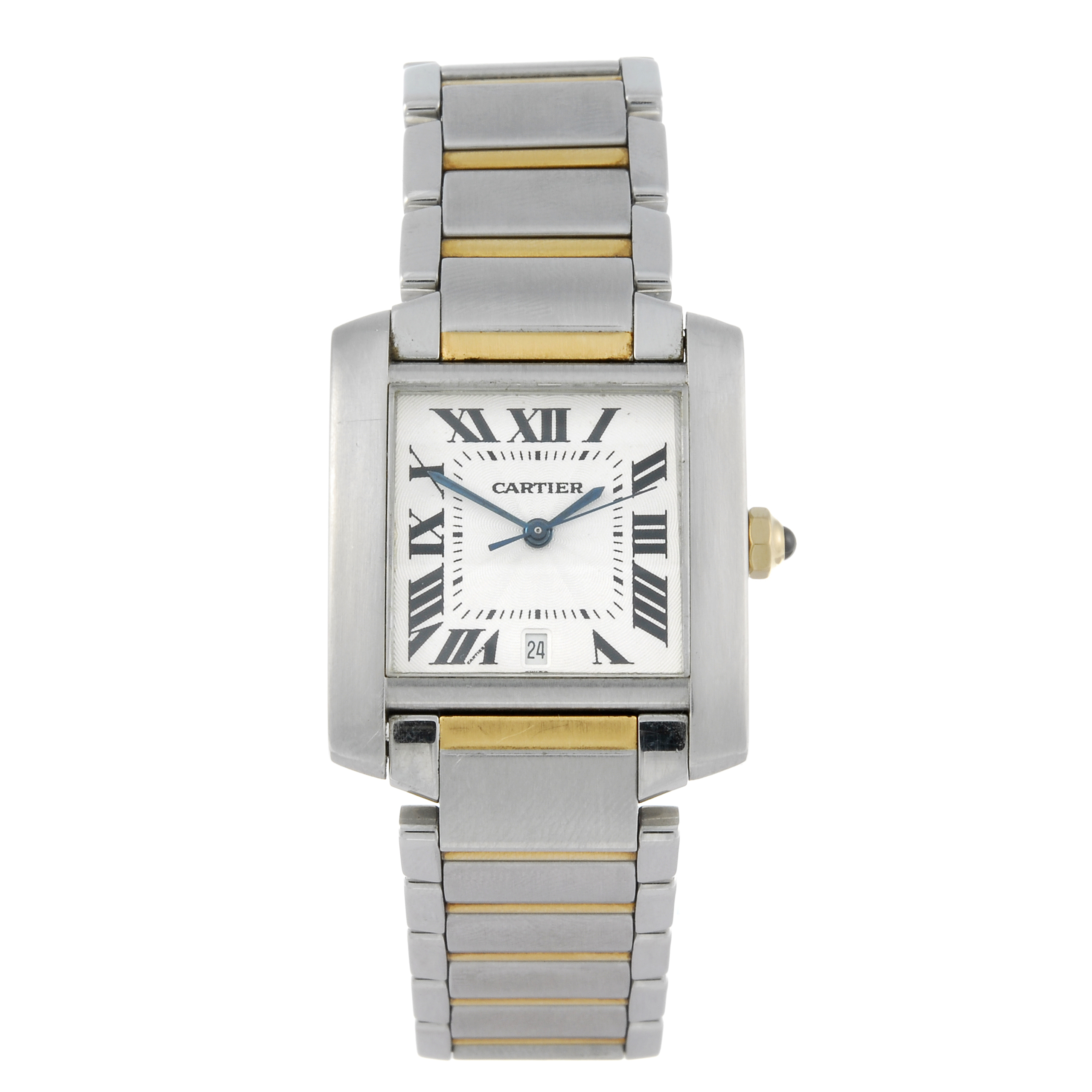 CARTIER - a Tank Francaise bracelet watch. Stainless steel case. Reference 2302, serial CC800199.