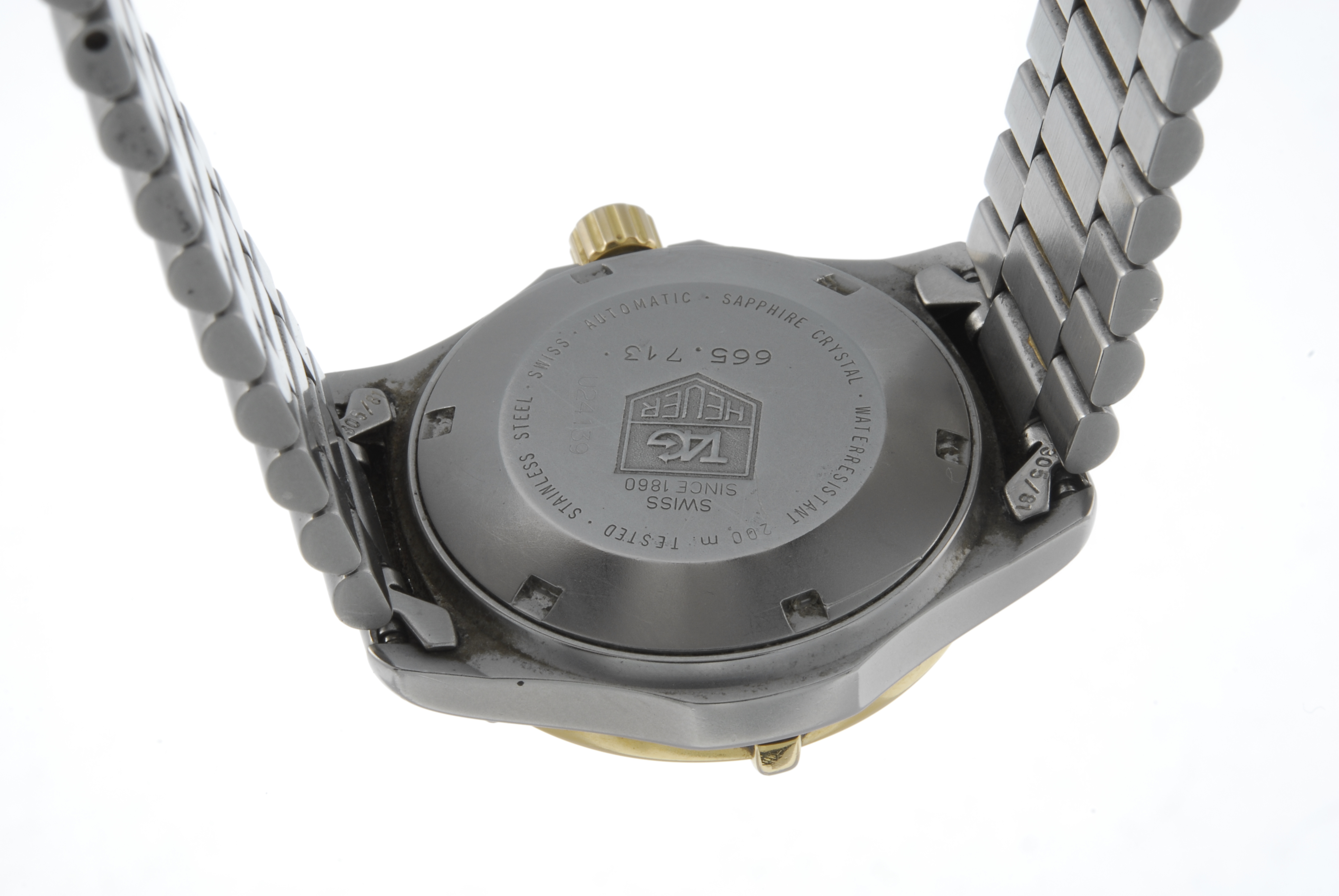 TAG HEUER - a mid-size 2000 Series bracelet watch. Stainless steel case with gold plated - Image 2 of 4