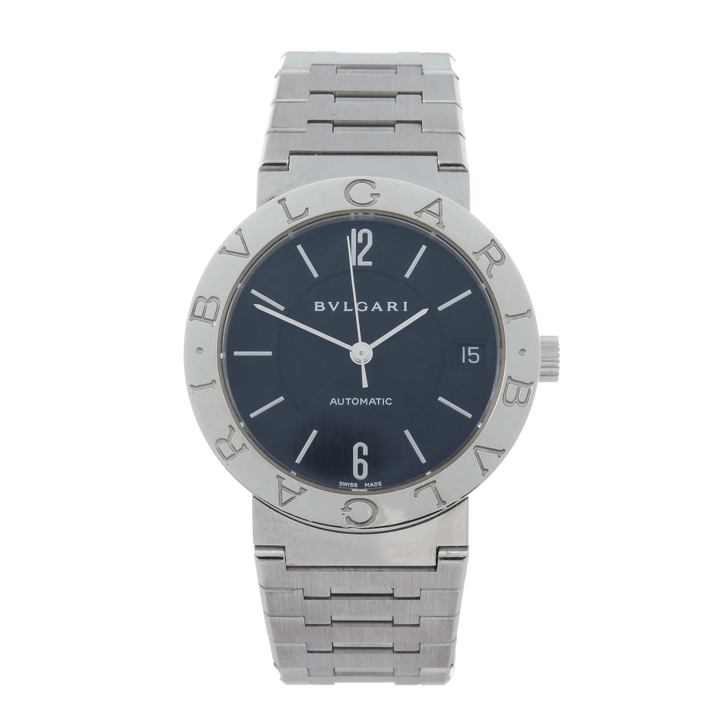 BULGARI - a gentleman's Bulgari bracelet watch. Stainless steel case. Reference BB33SS, serial